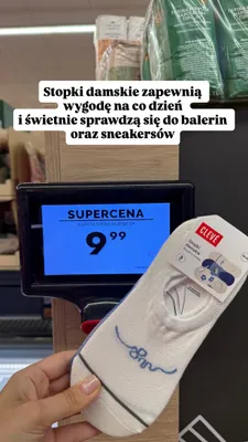 Stopki damskie Clevé promocja w Biedronka