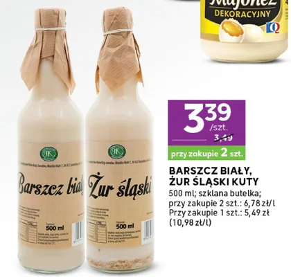 Barszcz biały, żur śląski kuty promocja w Stokrotka