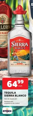 Tequila Sierra Blanco promocja w Stokrotka