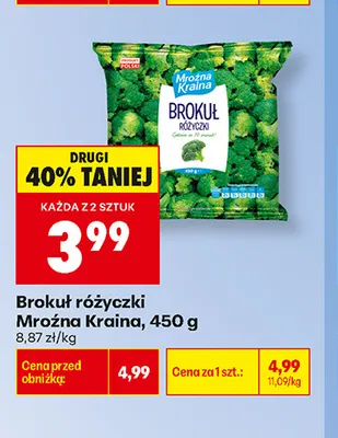 Brokuł różyczki Mroźna Kraina promocja w Biedronka
