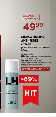 Emulsja przeciwzmarszczkowa Lierac Homme Anti-Rides promocja w Ziko Dermo