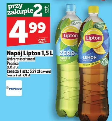 Napój Lipton promocja w TOPAZ