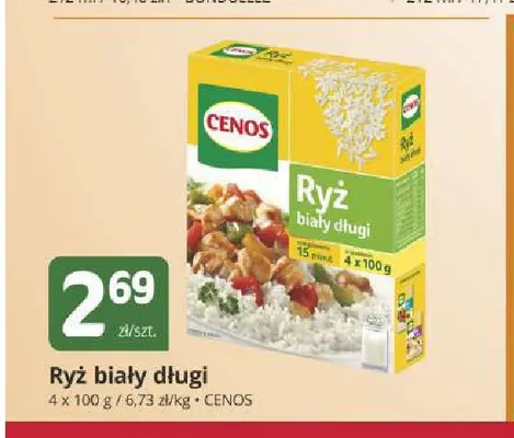 Ryż biały długi Cenos promocja w Marketvita