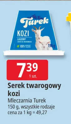 Serek twarogowy kozi Mleczarnia Turek promocja w Leclerc