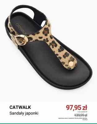 Sandały japonki Catwalk promocja w Deichmann