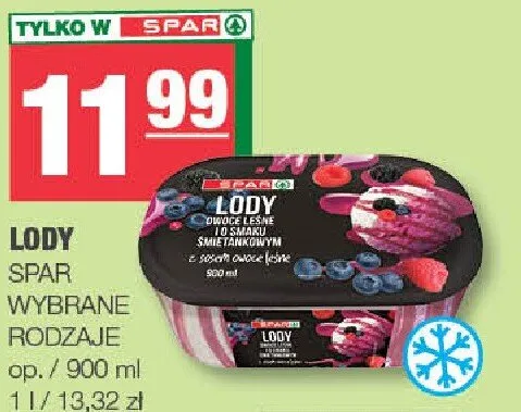 Lody promocja w SPAR