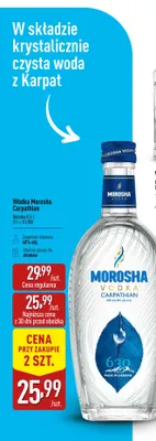 Wódka Morosha Carpathian promocja w Aldi