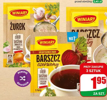 Zupa instant Barszcz czerwony Winiary promocja w Dino