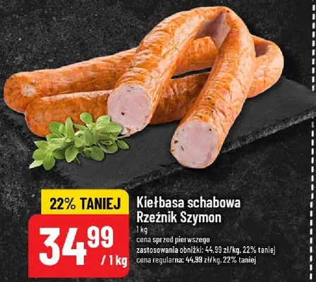 Kiełbasa schabowa Rzeźnik Szymon promocja w POLOmarket
