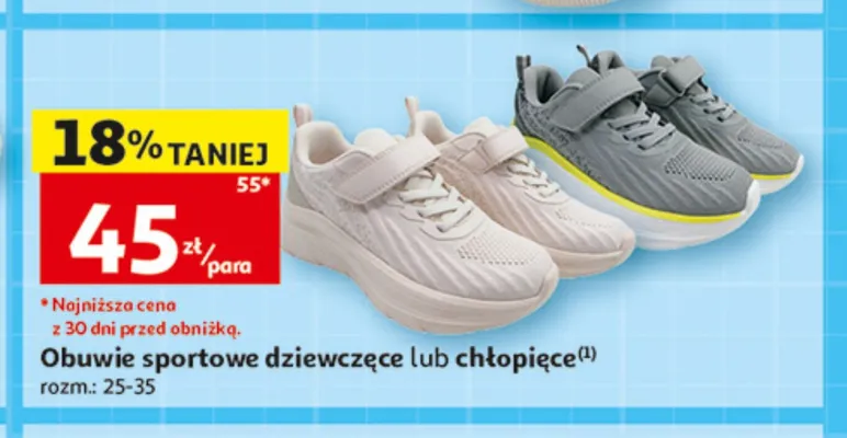 Obuwie sportowe chłopięce Inextenso promocja w Auchan