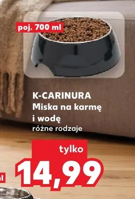Miska na karmę i wodę dla kota K-Carinura 700 ml promocja w Kaufland