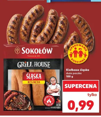Kiełbasa śląska Sokołów Grill House promocja w Kaufland