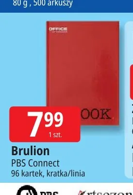Brulion w linię PBS Connect 96 kartek promocja w Leclerc