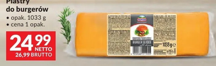 Plastry do burgerów Hochland promocja w Makro
