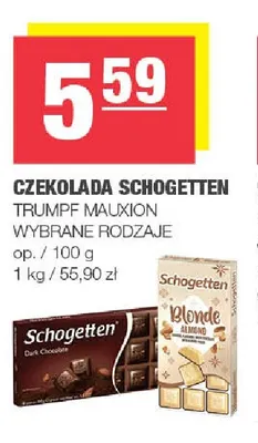 Czekolada Schogetten promocja w SPAR