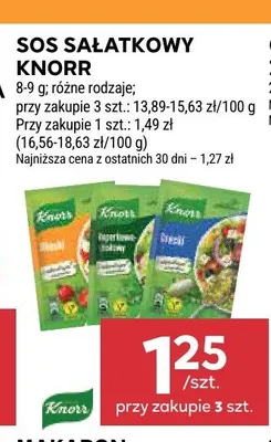 Sos sałatkowy grecki Knorr promocja w Stokrotka