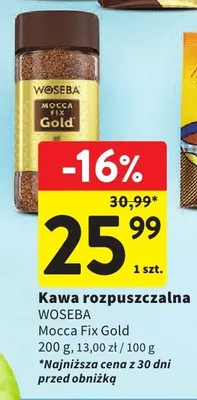 Kawa rozpuszczalna Mocca Fix Gold promocja w Intermarche