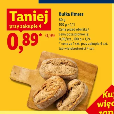 Bułka fitness promocja w Lidl