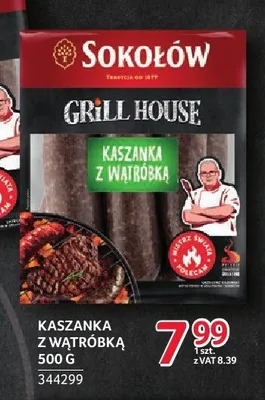 Kaszanka z wątróbką Sokołów Grill House promocja w Selgros