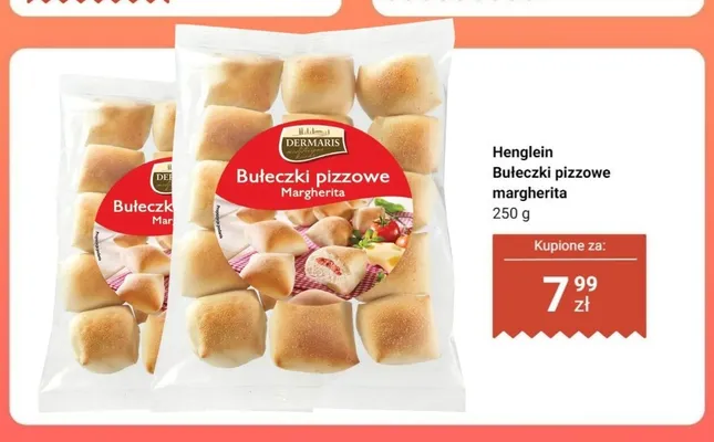 Bułeczki pizzowe margherita Henglein Dermaris promocja w Dino