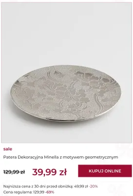 Patera dekoracyjna home&you Minella z motywem geometrycznym promocja w home&you