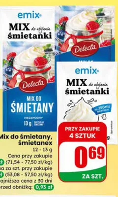 Mix do śmietanki promocja w Dino