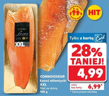 Łosoś atlantycki XXL filet ze skórą promocja w Kaufland