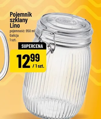 Pojemnik szklany Lino promocja w POLOmarket