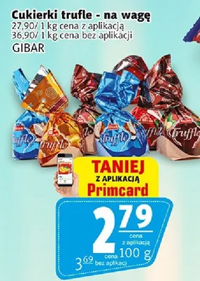 Cukierki trufle Gibar na wagę promocja w Prim Market