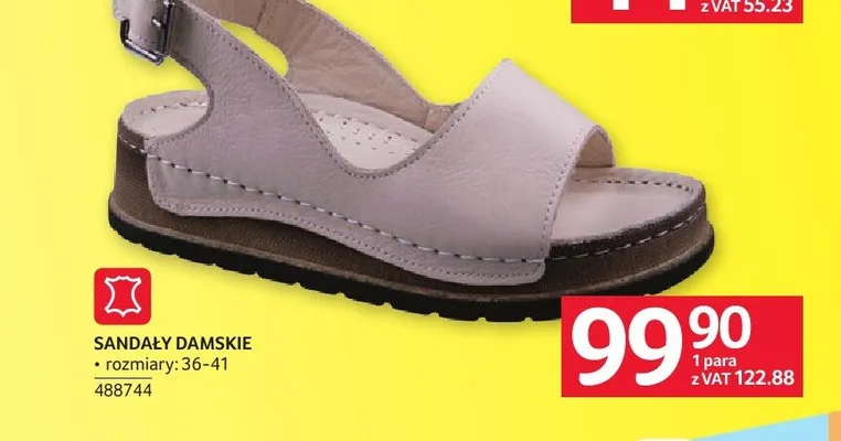 Sandały damskie promocja w Selgros
