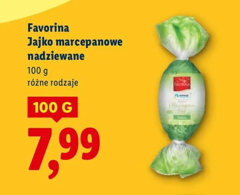 Jajko marcepanowe nadziewane promocja w Lidl
