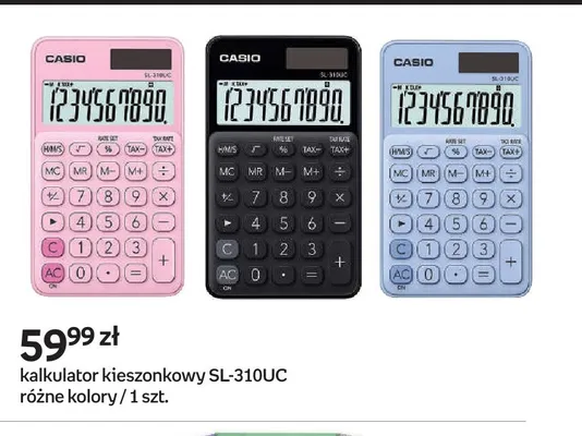 Kalkulator kieszonkowy CASIO SL-310UC promocja w Empik