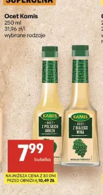 Ocet z białego wina Kamis promocja w Delikatesy Centrum