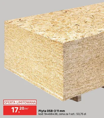 Płyta OSB-3 11mm promocja w Leroy Merlin