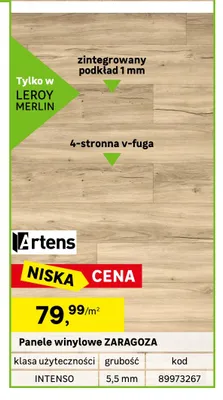 Panele winylowe Artens Zaragoza promocja w Leroy Merlin