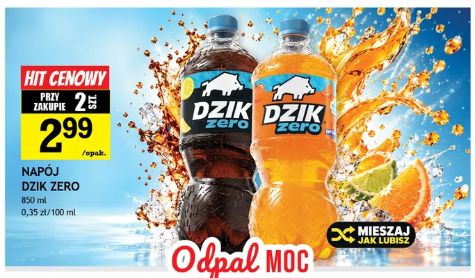 Napój Dzik Zero limonka promocja w Gram Market