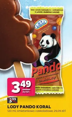 Lody Pando Koral śmietankowo-czekoladowe promocja w Stokrotka