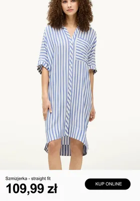 Sukienka szmizjerka straight fit promocja w C&A