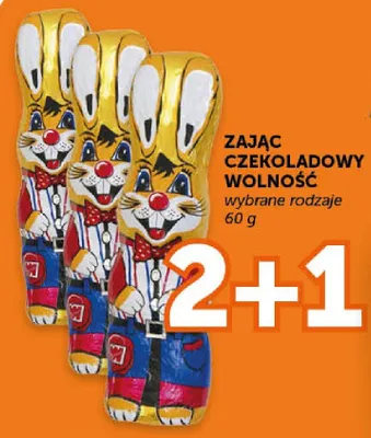 Zając czekoladowy Wolność wybrane rodzaje promocja w Groszek