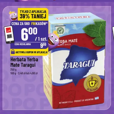 Herbata Yerba Mate Taragüi promocja w POLOmarket