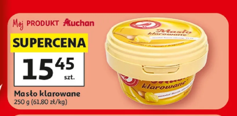 Masło klarowane Mój Produkt Auchan promocja w Auchan