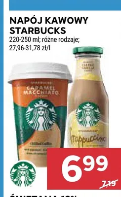Napój kawowy Starbucks Frappuccino promocja w Stokrotka