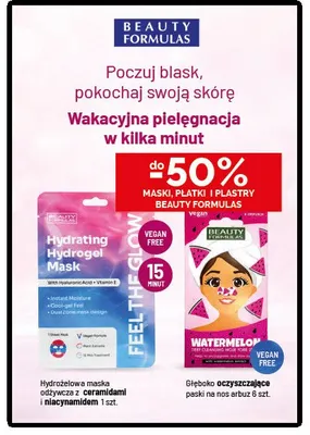 Maski płatki i plastry Beauty Formulas promocja w Ziko Dermo