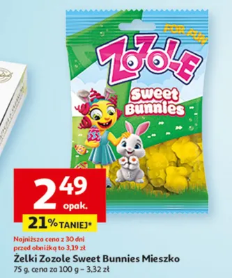 Żelki Sweet Bunnies Mieszko promocja w Auchan
