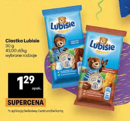 Ciastka Lubisie promocja w Delikatesy Centrum
