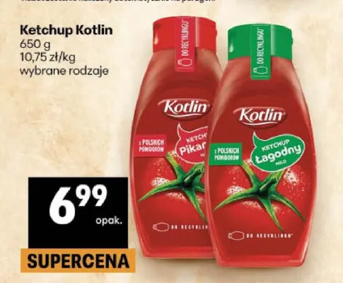 Ketchup pikantny Kotlin promocja w Delikatesy Centrum