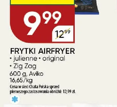 Frytki Airfryer Zig Zag Aviko promocja w Chata Polska