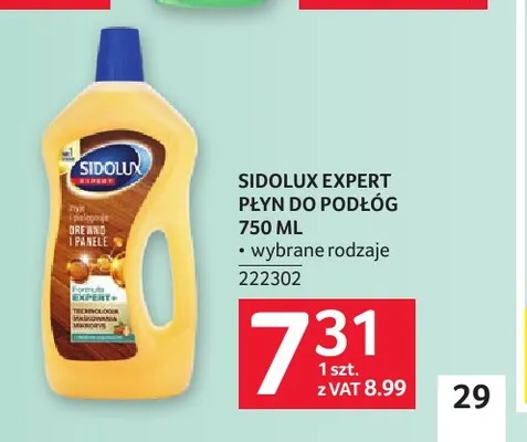 Płyn do podłóg Expert Sidolux promocja w Selgros