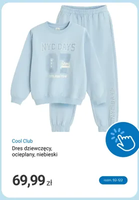 Dres dziewczęcy ocieplany niebieski Cool Club promocja w Smyk