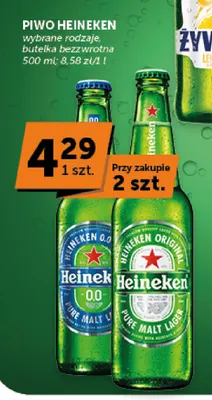 Piwo bezalkoholowe Heineken promocja w Groszek
